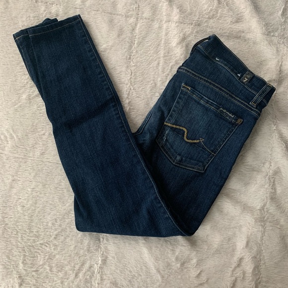 {7 For All Mankind} skinny ankle jeans - Picture 2 of 7